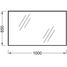 Зеркало Jacob Delafon Ola 100 EB1099-RU подвесное