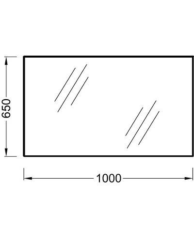Зеркало Jacob Delafon Ola 100 EB1099-RU подвесное