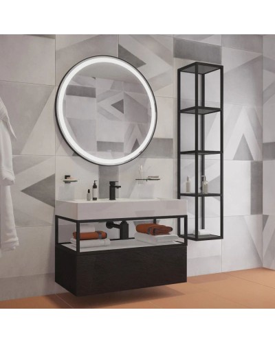 Зеркало 100,7х100,7 см Cezares Cadro CZR-SPC-CADRO-1000-LED-TCH-WARM