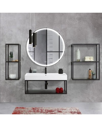 Зеркало 100,7х100,7 см Cezares Cadro CZR-SPC-CADRO-1000-LED-TCH-WARM