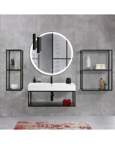 Зеркало 90,7х90,7 см Cezares Cadro CZR-SPC-CADRO-900-LED-TCH-WARM