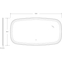 Зеркало 150х80 см Cezares Molveno CZR-SPC-MOLVENO-1500-800-MOV