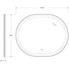 Зеркало 100х80 см Cezares Giubileo CZR-SPC-GIUBILEO-1000-800-TCH-WARM