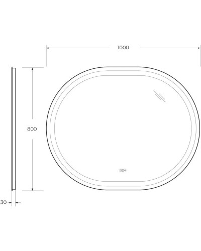 Зеркало 100х80 см Cezares Giubileo CZR-SPC-GIUBILEO-1000-800-TCH-WARM