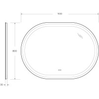 Зеркало 110х80 см Cezares Giubileo CZR-SPC-GIUBILEO-1100-800-TCH-WARM