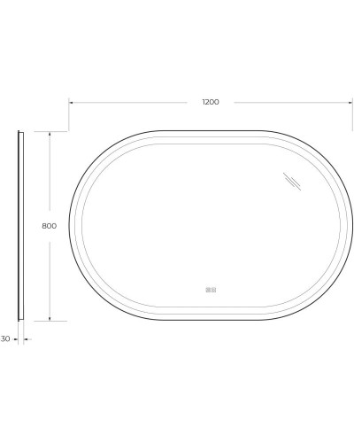 Зеркало 120х80 см Cezares Giubileo CZR-SPC-GIUBILEO-1200-800-TCH-WARM