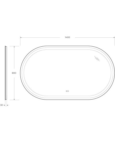 Зеркало 140х80 см Cezares Giubileo CZR-SPC-GIUBILEO-1400-800-TCH-WARM