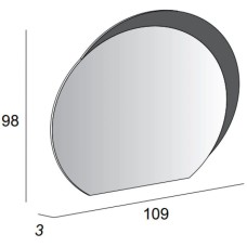 Зеркало 109х98 см Cezares 44773