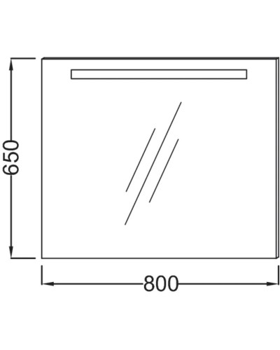 Зеркало 80х65 см Jacob Delafon Parallel EB1413RU-NF