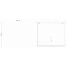 Зеркало 100х80 см Grossman Elegans 1710080