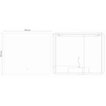 Зеркало 90х80 см Grossman Elegans 179080
