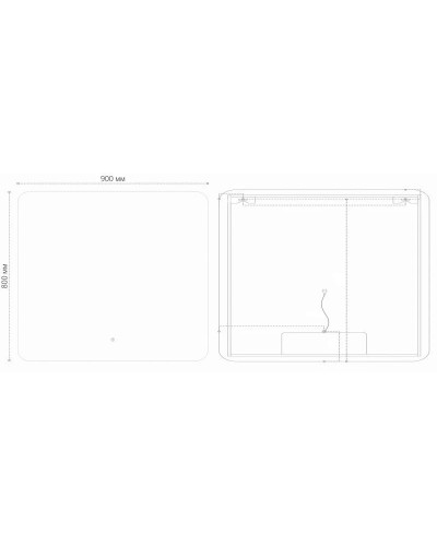 Зеркало 90х80 см Grossman Elegans 179080
