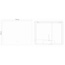 Зеркало 100х80 см Grossman Elegans 17100801