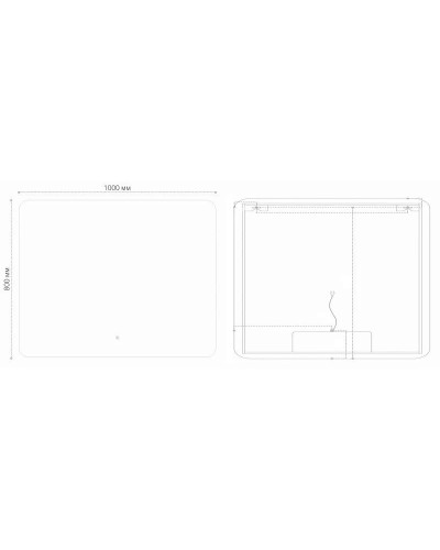 Зеркало 100х80 см Grossman Elegans 17100801