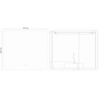 Зеркало 90х80 см Grossman Elegans 1790801