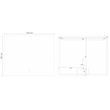 Зеркало 100х80 см Grossman Pragma 1810080