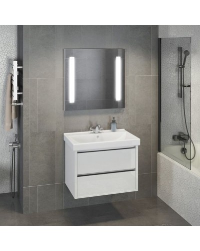 Зеркало Comforty Жасмин 75 00004140519 с подсветкой с сенсорным выключателем