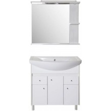 Зеркало 80х72,8 см белое дерево R ASB-Mebel Орхидея