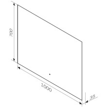 Зеркало 100х70 см Am.Pm X-Joy M85MOX11001S