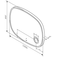 Зеркало 100х80 см Am.Pm Func M8FMOX1003SA