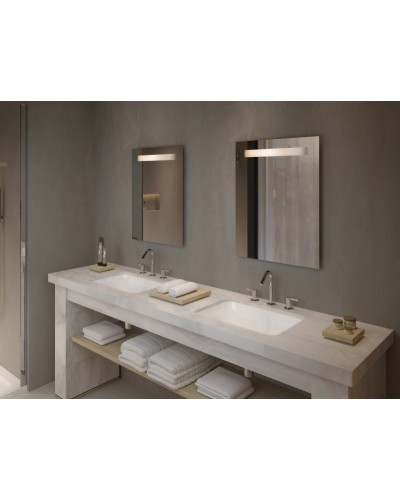 Зеркало Jacob Delafon Parallel 60 EB1430-NF с подсветкой и подогревом с сенсорным выключателем и часами