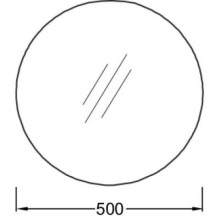 Зеркало Jacob Delafon 50 EB1450-NF с подсветкой и подогревом с сенсорным выключателем