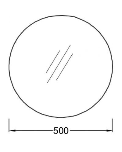 Зеркало Jacob Delafon 50 EB1450-NF с подсветкой и подогревом с сенсорным выключателем