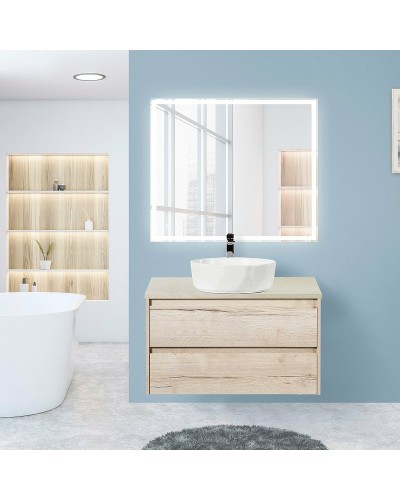 Зеркало BelBagno SPC-GRT-900-800-LED-TCH 90 с подсветкой с сенсорным выключателем