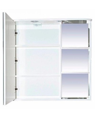 Венера - 80 Зеркало-шкаф лев. со светом белое