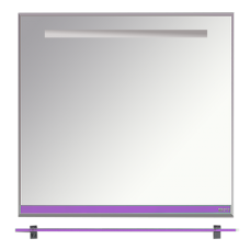 Джулия - 90 Зеркало с полочкой 12 мм сиреневое