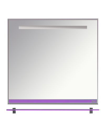 Джулия - 90 Зеркало с полочкой 12 мм сиреневое