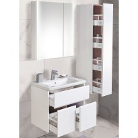 Зеркальный шкаф Roca Up 70 ZRU9303016 с подсветкой Белый глянец