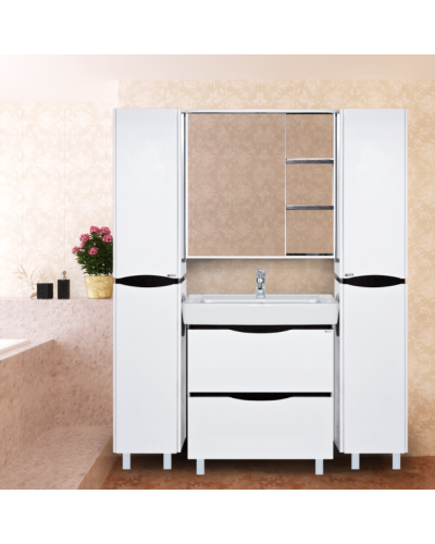 Венера - 80 Зеркало-шкаф лев. со светом комбинированное