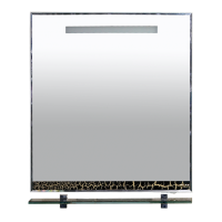 Джулия - 75 Зеркало с полочкой 12 КРАКОЛЕТ черный