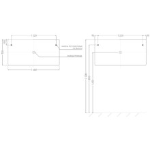Зеркало 140x70 см Salini Ombra 27M021470BH