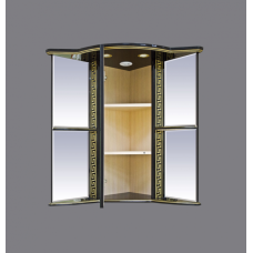 Olimpia LUX  - 60 Зеркало - шкаф угловое лев. черное патина