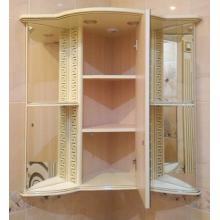 Olimpia LUX  - 60 Зеркало - шкаф угловое прав. бежевое патина