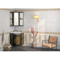 Olimpia LUX  - 60 Зеркало - шкаф угловое прав. черное патина