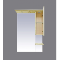 Olimpia LUX  - 75  Зеркало-шкаф прав.(свет) бежевое патина