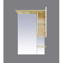 Olimpia LUX  - 75  Зеркало-шкаф прав.(свет) бежевое патина