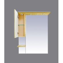 Olimpia LUX  - 90  Зеркало-шкаф лев.(свет) бежевое патина