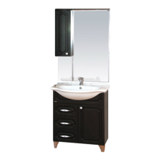 Александра - 65 Зеркало-шкаф лев. (свет) ВЕНГЕ