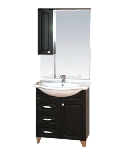 Александра - 65 Зеркало-шкаф лев. (свет) ВЕНГЕ