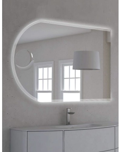 Зеркало Cezares 120 с увеличительным зеркалом, со встроенной LED подстветкой, системой Антизапотевания, риверсивное 45030, 1200х800 с подстветкой