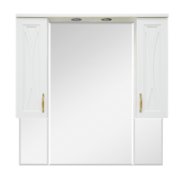 Амбра -100 Зеркало-шкаф бежевый