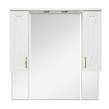 Амбра -100 Зеркало-шкаф бежевый