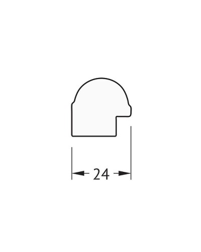 Зеркало Evoform Definite 57х57 BY 0608 в багетной раме - Серебряный бамбук 24 мм