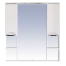 София -120 Зеркало - шкаф (свет) белая эмаль