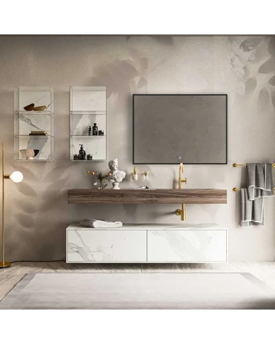 Зеркало 80x60 см черный Vincea VLM-3VN800B