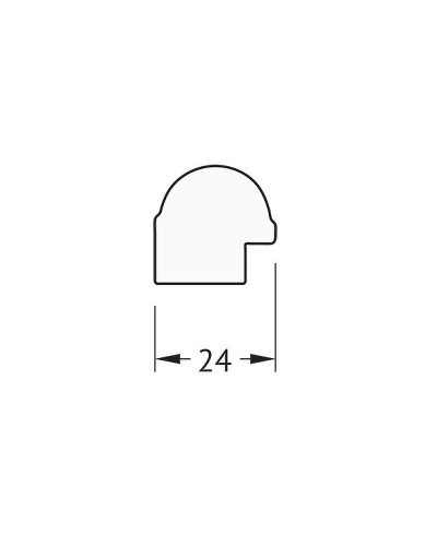 Зеркало Evoform Definite 67х47 BY 0625 в багетной раме - Серебряный бамбук 24 мм